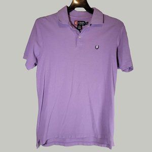 Chaps Mens Polo Shirt  Purple Short Sleeve Size S Vintage